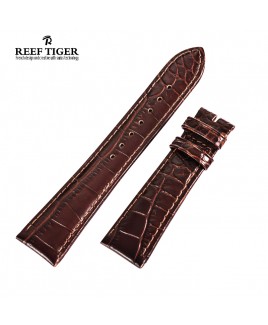 Reef Tiger Genuine Leather Strap - Brown