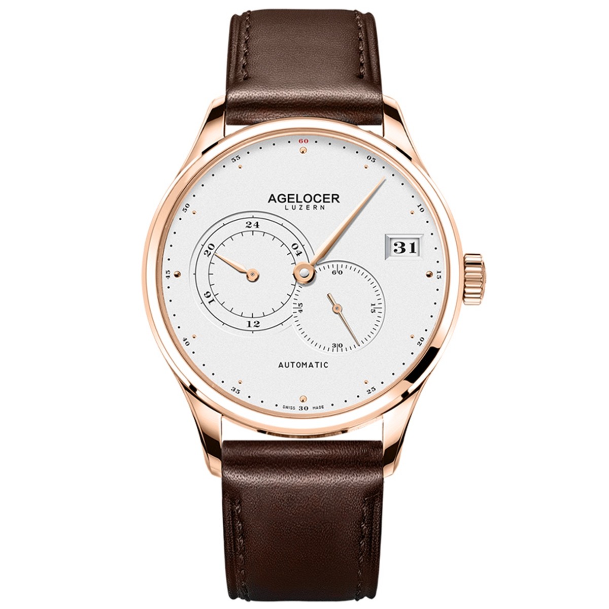 Agelocer Themis 40mm Rose Gold 5102D2