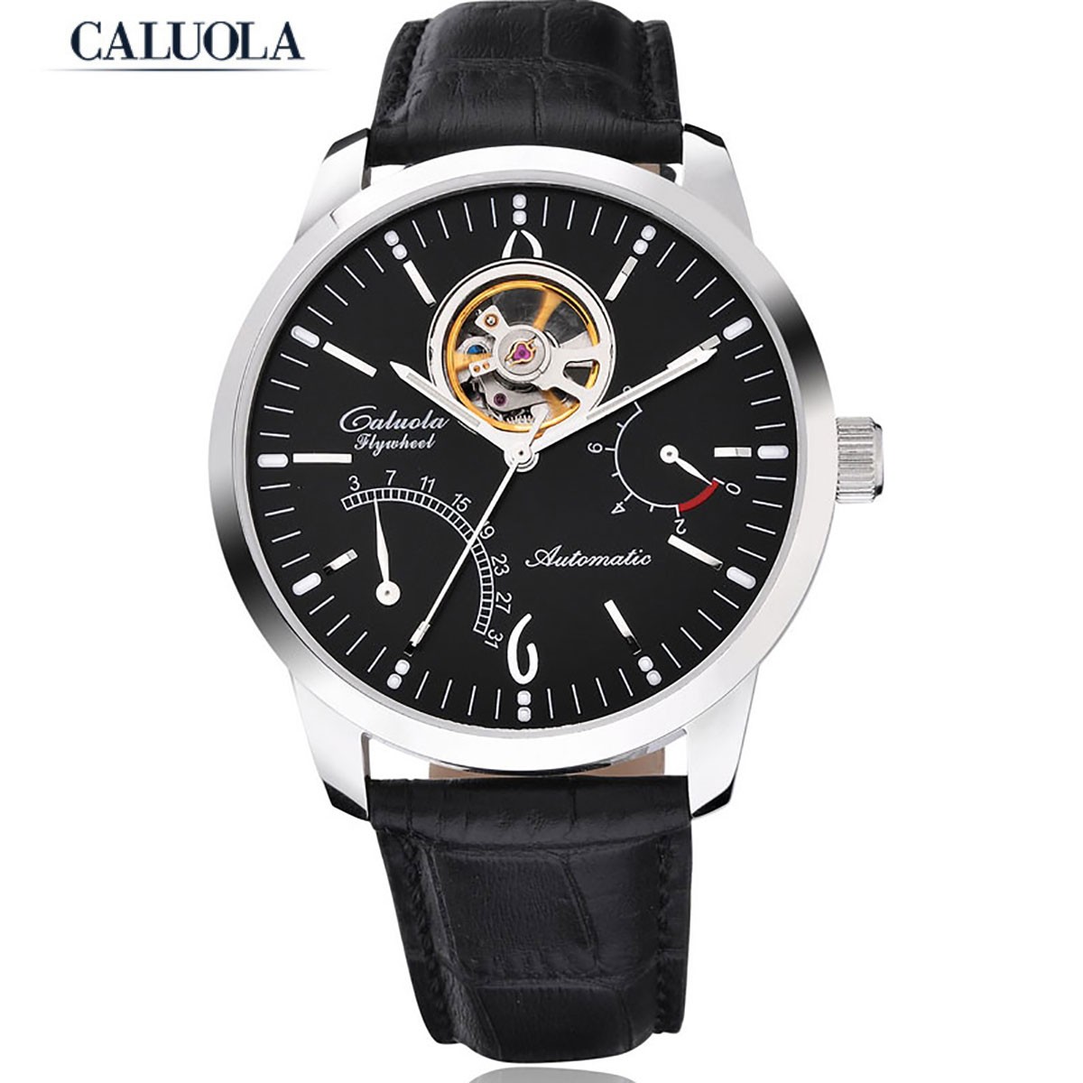 Caluola Auto Watch  Male 40mm Steel CA1049M