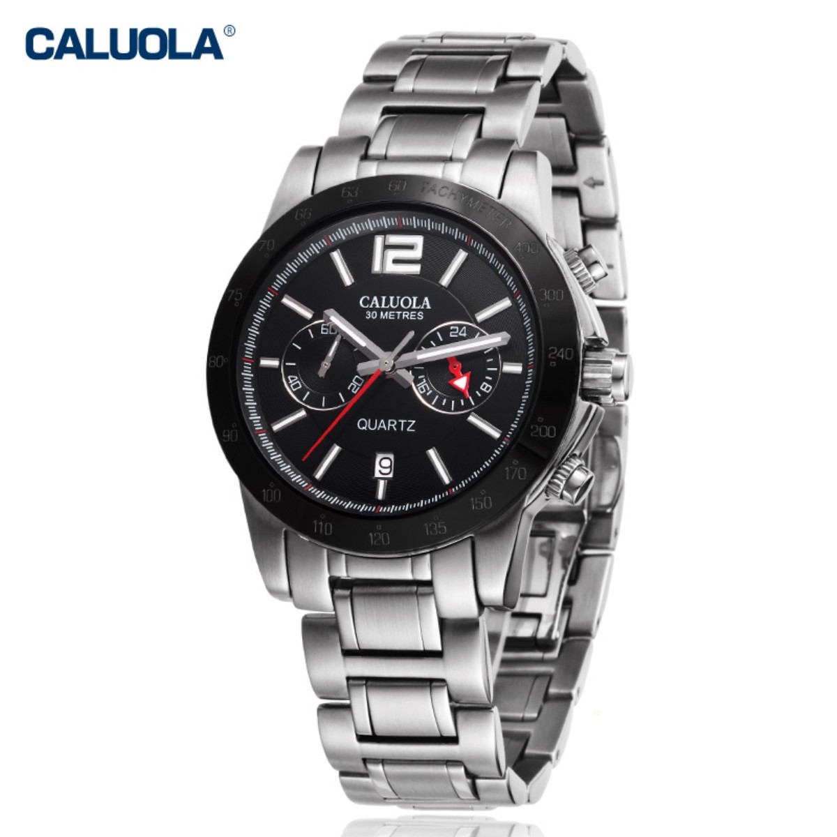 Caluola Men Watch 40mm PVD CA1068