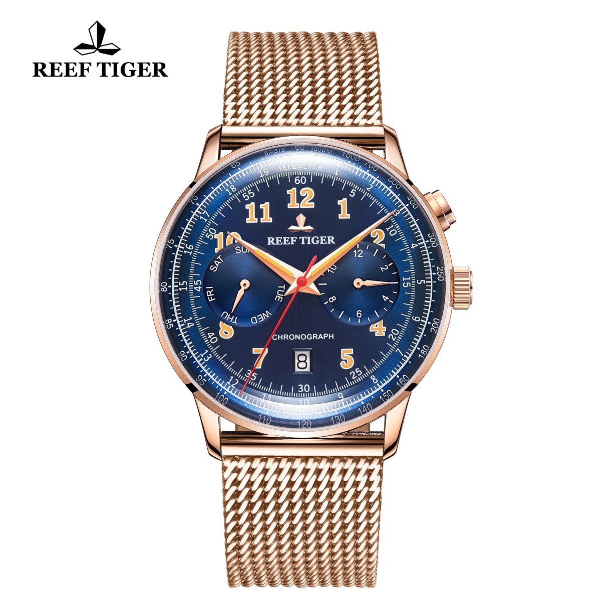 Limited Edition Respect 42mm Blue Dial Rose Gold RGA9122-PLP